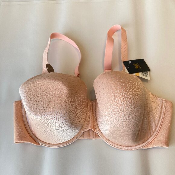 NWT Wacoal Back Appeal Full Coverage T-Shirt Bra 38DD Apricot Underwire 853303 - Picture 2 of 9